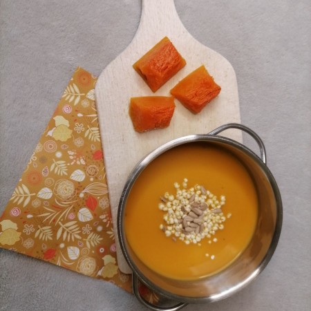 Almás gyömbéres sütőtökkrémleves