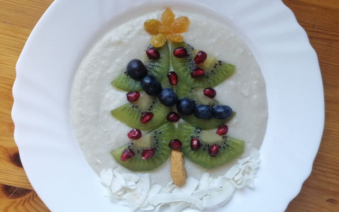 Karácsonyi reggeli kása gyümölcsökkel