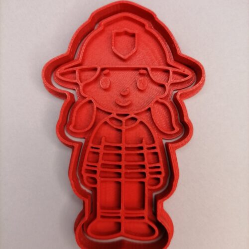 Tűzoltólány sütikiszúró és pecsét