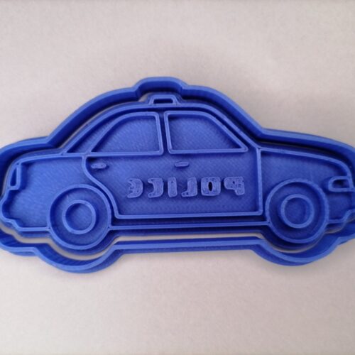 Rendőrautó sütikiszúró és pecsét