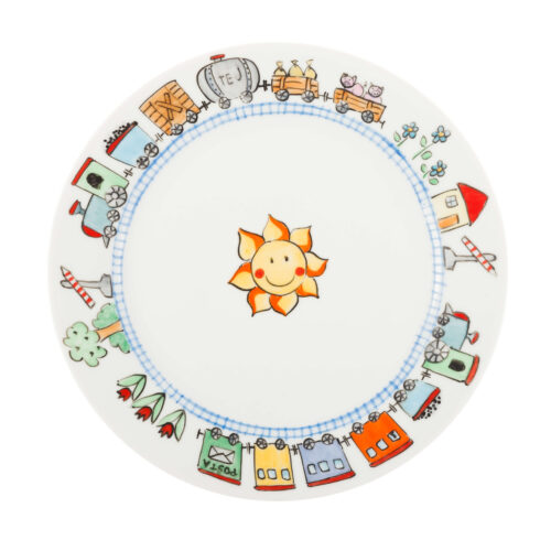 MESE vonatos kistányér