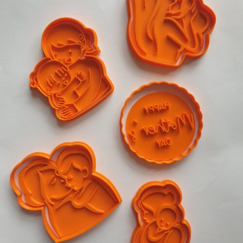 Anyák Napi sütiszaggató szett és kekszpecsét 5 darabos