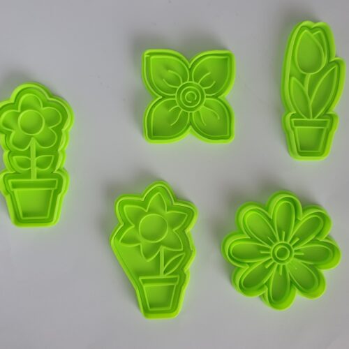 Anyák Napi sütiszaggató és kekszpecsét szett 5 darabos VIRÁGOS