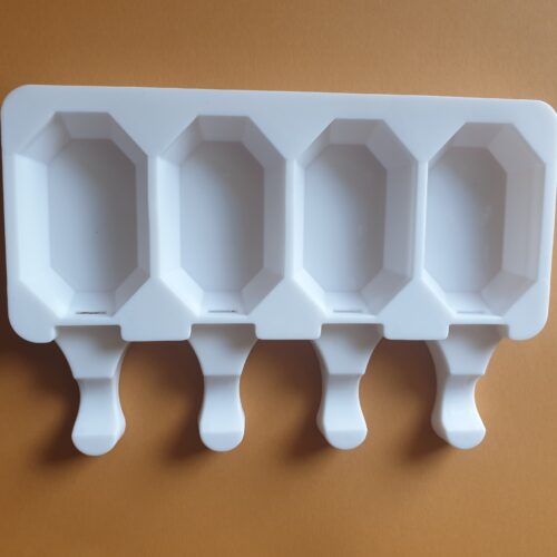 Szilikon JÉGKRÉM és SÜTINYALÓKA készítő forma, SZÖGLETES (Magnum)