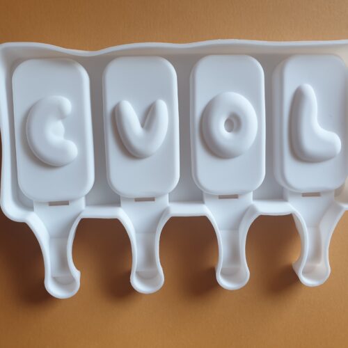Szilikon JÉGKRÉM és SÜTINYALÓKA készítő forma, BETŰS (LOVE)