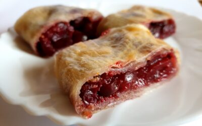 Glutén-tej és tojásmentes cseresznyés rétes