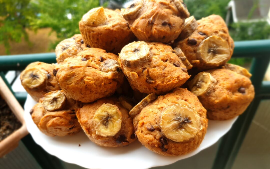 Banános-csokicseppes muffin