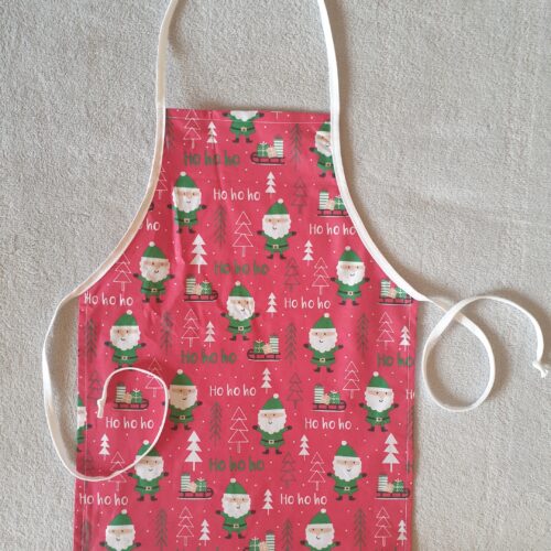 Mikulás kötény (piros)