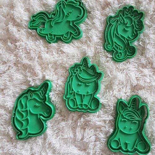 UNIKORNIS sütiszaggató és pecsét szett 5 darabos