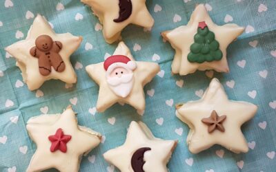 Pisztáciakrémes-fehércsokis csillagok