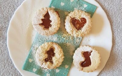 Mandulás karácsonyi linzer