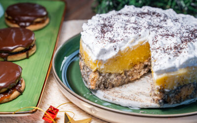 Glutén-tej és tojásmentes mákosguba torta