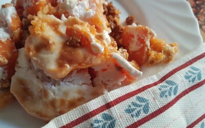 Édesburgonyás rakott