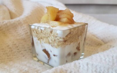 Túrós-sült almás pohárkrém