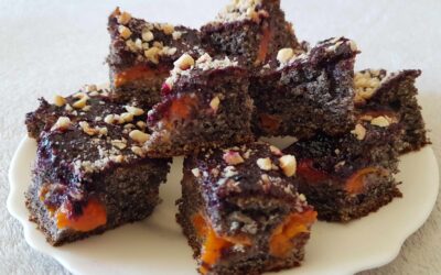 Mákos-szilvás kevert süti (glutén-és tejmentes)