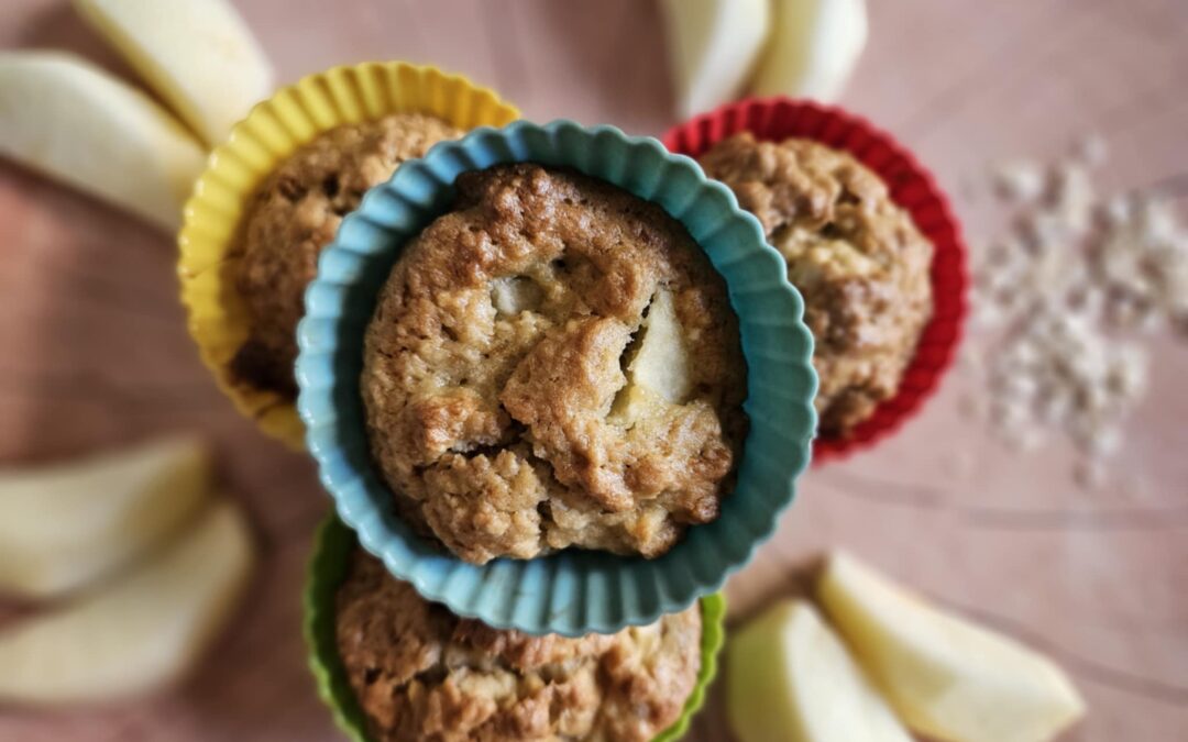 Almás-zabpelyhes muffin glutén-és tejmentesen
