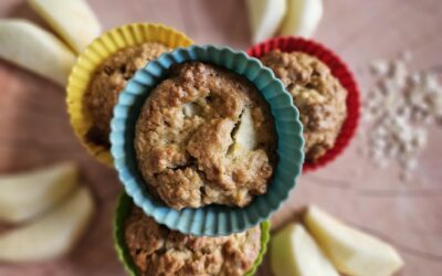 Almás-zabpelyhes muffin glutén-és tejmentesen